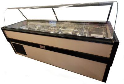 VIP Curved Front Glass Sandwich Salad Bar – *SHOWROOM STOCK SPECIAL*
